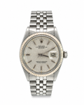 1973 Rolex Datejust Stainless Steel Linen Fluted Bezel Dial Jubilee Bracelet