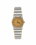 1990s 27mm Omega Constellation Two-Tone Diamond Bezel
