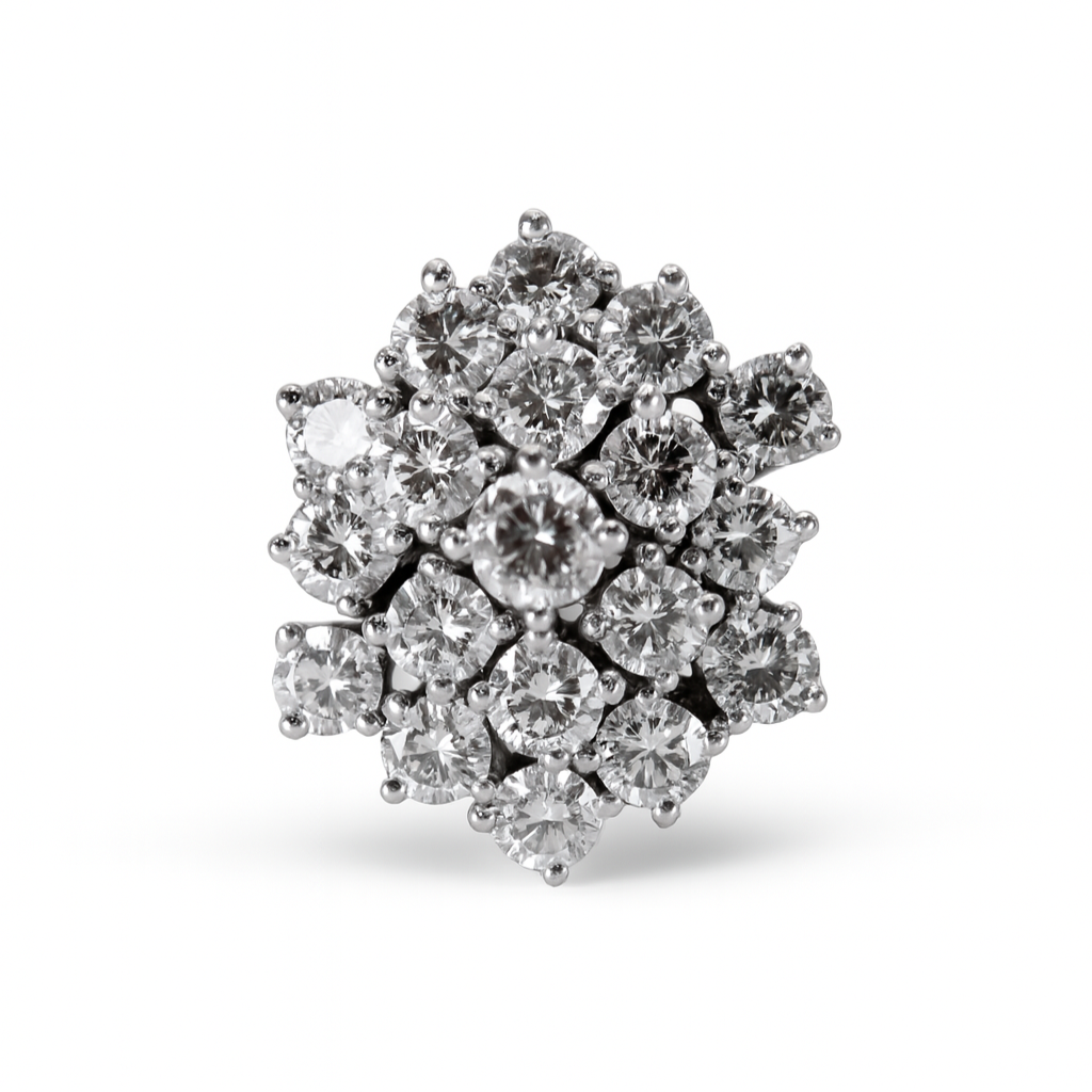 Vintage Diamond Cluster Ring