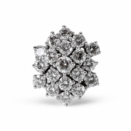 Vintage Diamond Cluster Ring