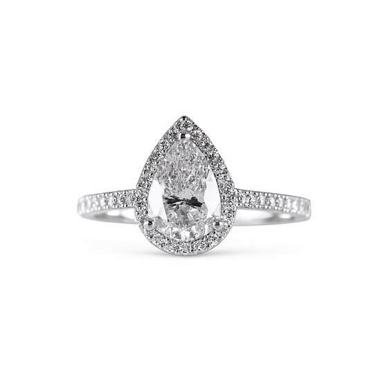 Vintage Pear Engagment Ring
