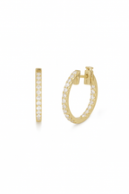 Natural Diamond Eternity Hoops