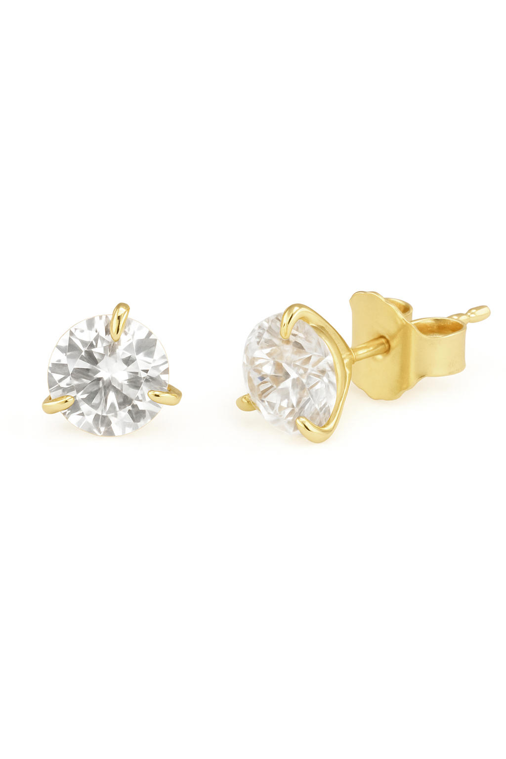 Martini Setting Diamond Studs