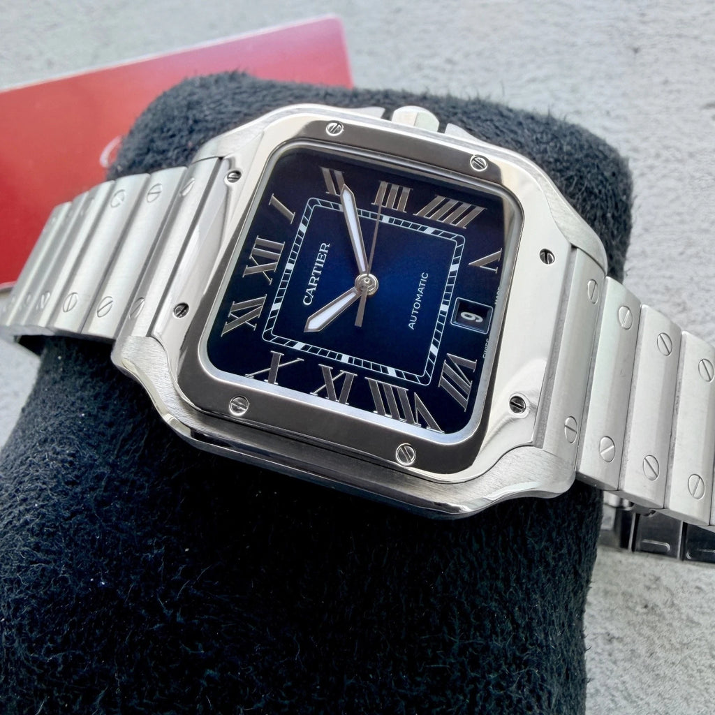 Cartier Santos Blue Dial