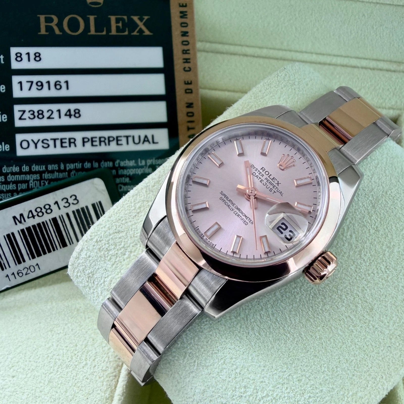 Rolex Datejust - Two Rose Gold Roman Numerals Dial