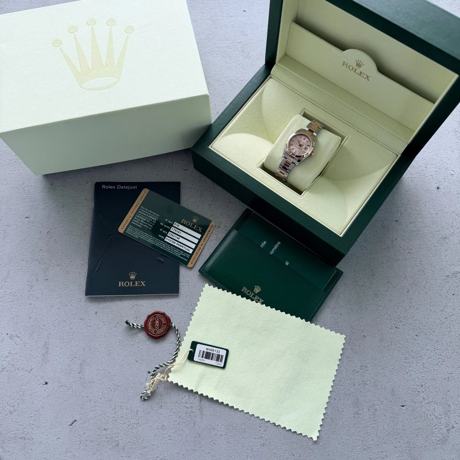 Rolex Datejust - Two Rose Gold Roman Numerals Dial