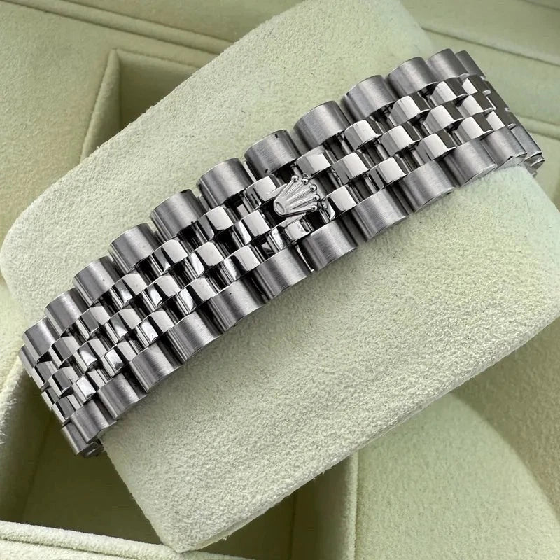 Rolex Diamond Black Mother of Pearl Datejust Jubilee