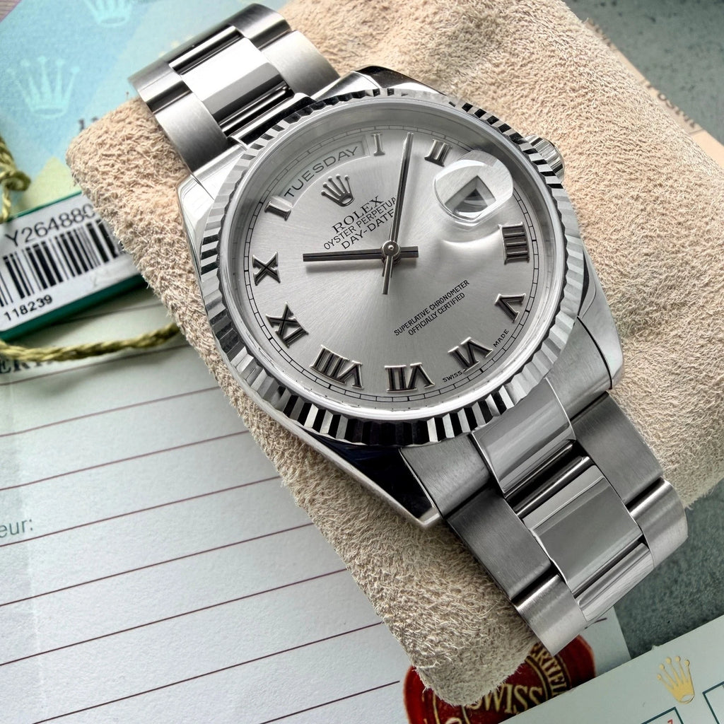 Rolex President Solid 18k White Gold