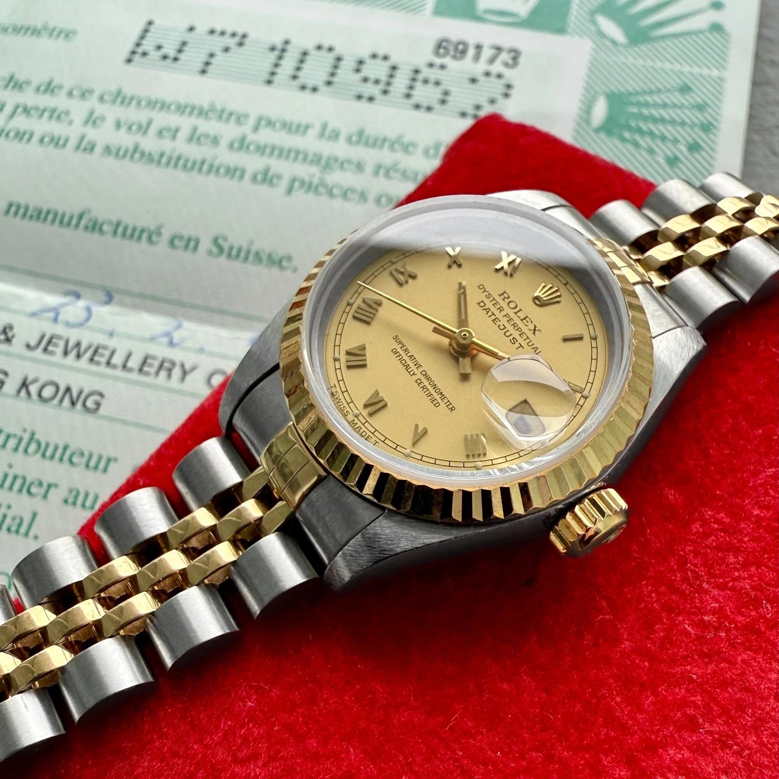 1995 Rolex Datejust Roman Numeral Dial Jubilee