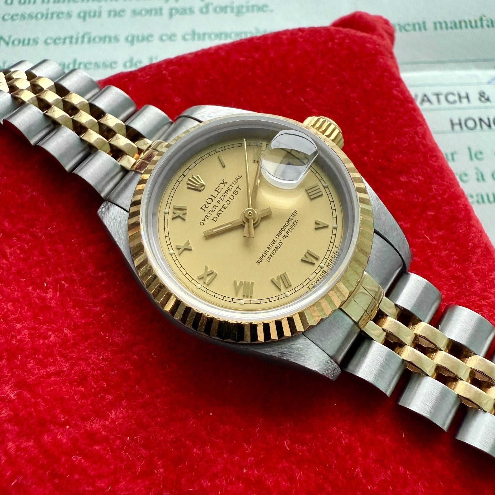 1995 Rolex Datejust Roman Numeral Dial Jubilee