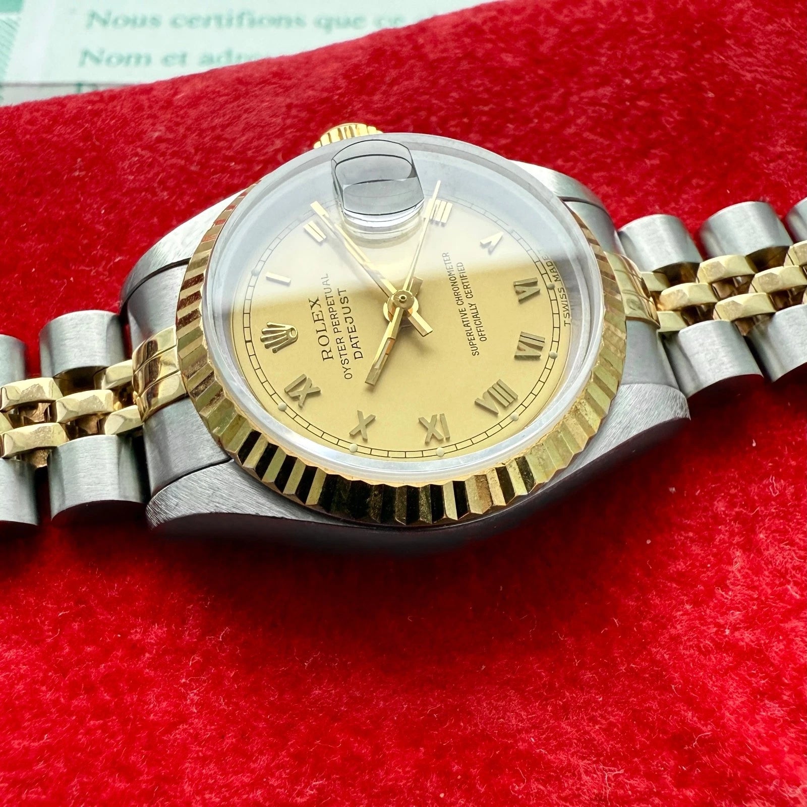 1995 Rolex Datejust Roman Numeral Dial Jubilee