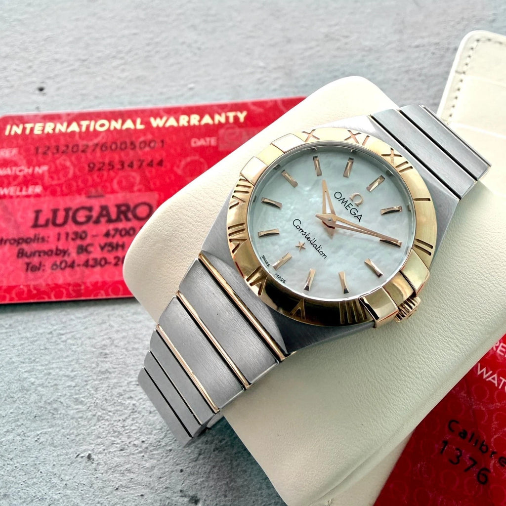 27mm Omega Constellation Two Tone Mother of Pearl dial