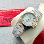 27mm Omega Constellation Two Tone Mother of Pearl dial